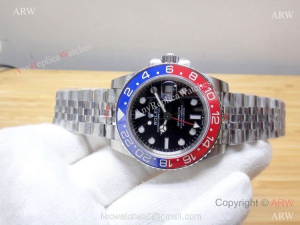 Rolex GMT-Master II Noob Factory 3186 904L Watch Rolex Pepsi Replica 2018 4