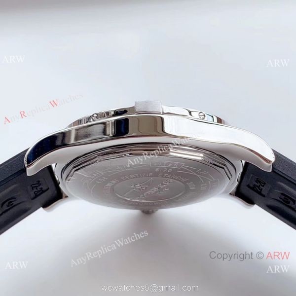 (GF) Replica Breitling Avenger II GMT SS Black Arabic Dial Watch 2019 New 4
