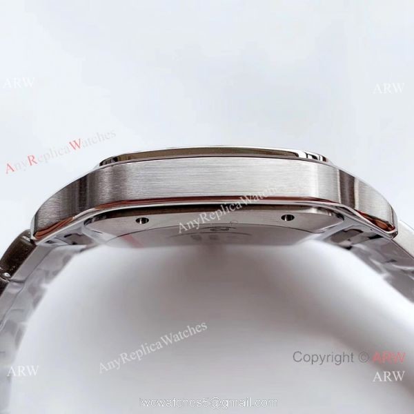 Grade A Replica Cartier Santos Stainless Steel Watch 9015 Automatic Movement 4