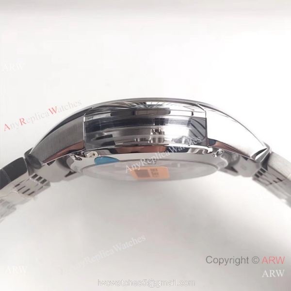 Swiss Grade Omega De Ville Hour Vision VSF 8500 Watch Stainless Steel Dark Blue Face 4