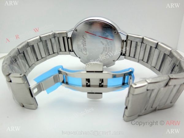 Cartier Ballon Bleu De Stainless Steel Chronograph Watch Replica 4