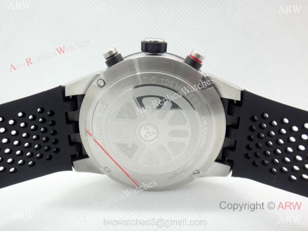 Copy Tag Heuer Carrera Calibre 01 Black Chronograph Dial watch 45mm 4