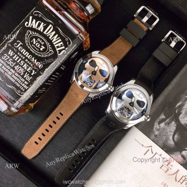 Corum Bubble Skull Stainless Steel Watch Best Replica Corum Watches 4