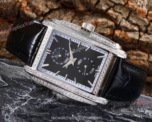 Replica Patek Philippe Gondolo SS Diamonds Watch White Moonphase Dial 4