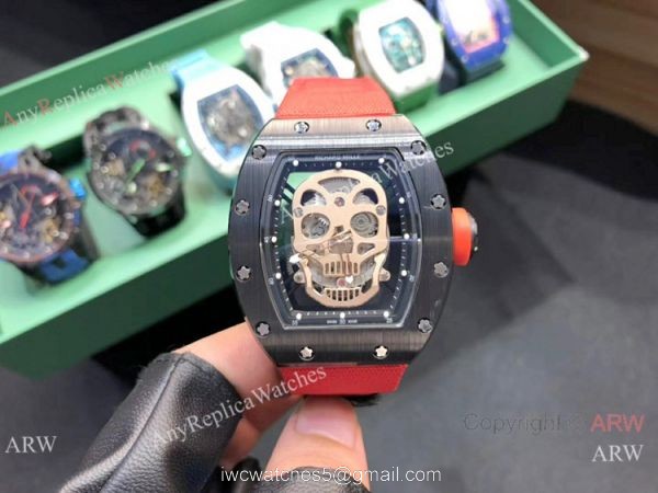 Swiss Quality Richard Mille Skull Replica Watch RM 52-01 Tourbillon for Sale 4