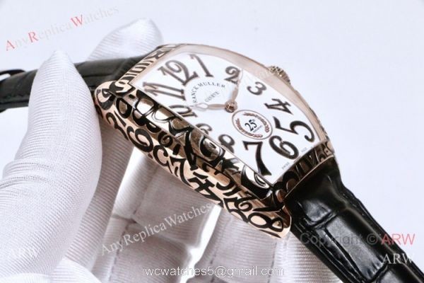 Copy Franck Muller Cintree Curvex 25th Anniversary Special Edition Watch Rose Gold 4