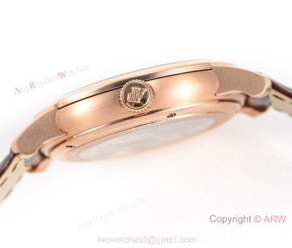Super Clone Audemars Piguet Jules Audemars Swiss 3090 Watch Rose Gold Purple Dial 4