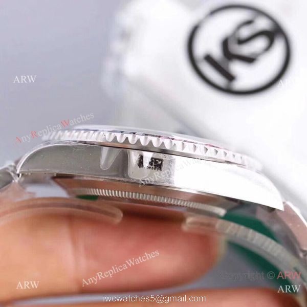 Swiss Grade 1 Copy Rolex GMT Master 2 Rainbow Bezel KSF 316L Stainless Steel Watch 40mm 4