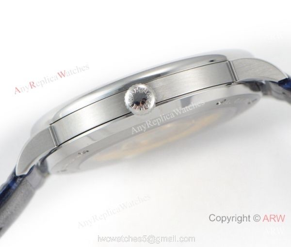 A Lange Sohne Saxonia Thin Swiss 2892 Replica watch New Blue Face 4