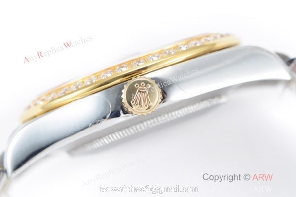Swiss Grade 1 Rolex Datejust II 904L 2836 Watch 2-Tone Black Roman Dial 4