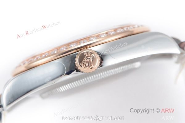1:1 Rolex Datejust II Copy Watch Two Tone Rose Gold Silver Dial 4