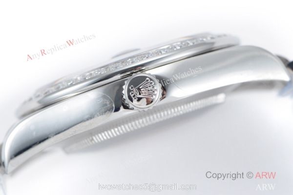 Rolex Datejust II Blue Dial Diamond Bezel Swiss 2836 904L Watch 4
