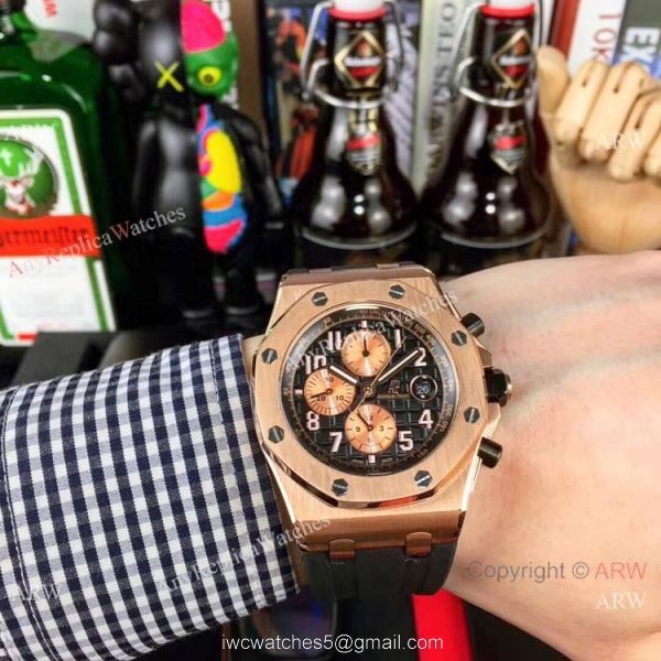Copy Audemars Piguet Royal Oak offshore Men Watches Blue Dial Automatic 4