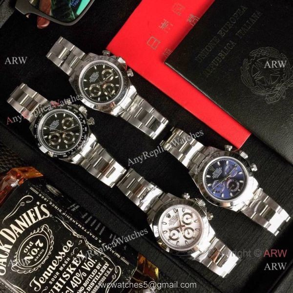 Rolex Daytona SS Blue Dial 40mm Watch Buy High Quality Any Watch Replica 4