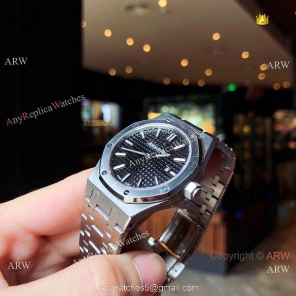Copy Audemars Piguet Royal Oak Blue dial Lovers Watch Quartz Movement 4