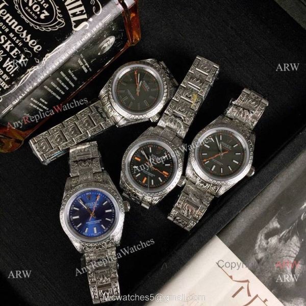 New Rolex Oyster Perpetual Milgauss Watch Stainless Steel Black Face 4