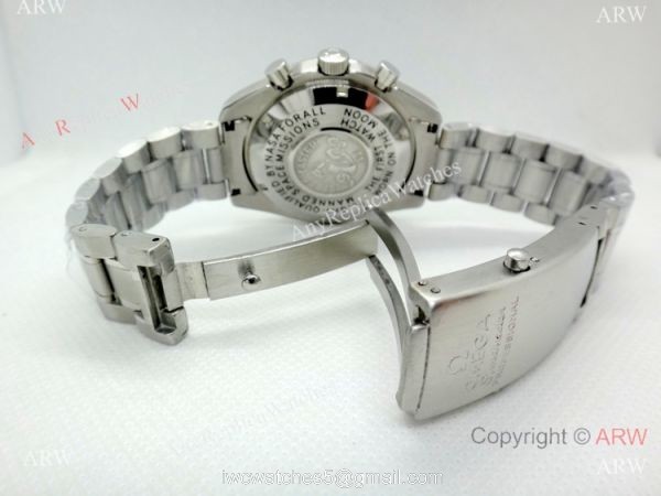 Best Replica Omega Speedmaster 42mm Watch Stainless Steel Black Dial 4