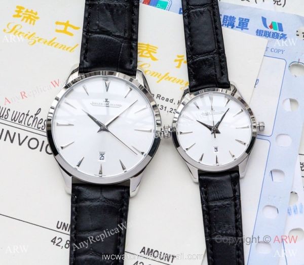Low Price Copy Jaeger LeCoultre Master QUARTZ Watches SS Blue Dial 4