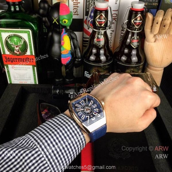 Copy Franck Muller Vanguard All Black Watch High Quality Watches 4