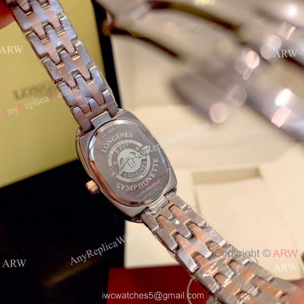 Copy Longines Equestrian Lady Watch Diamond Bezel White Roman Dial 4