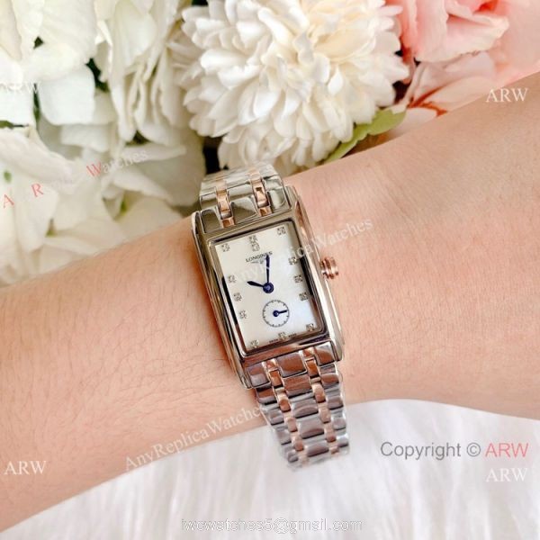 Replica Longines Dolce Vita Two Tone Rose Gold Watches 23mm Lady 4