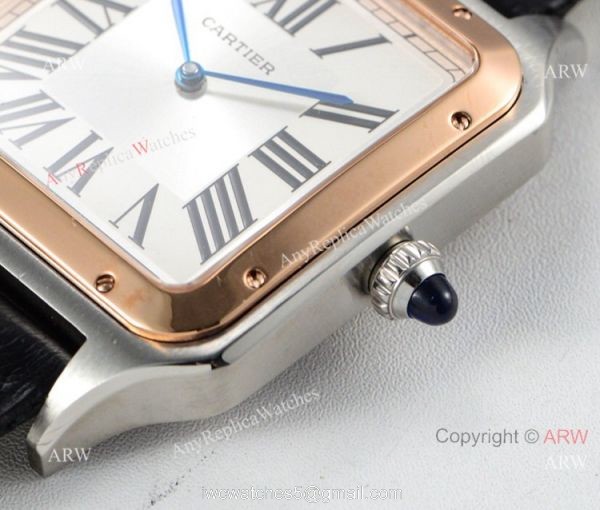 Swiss Grade One Cartier Santos-Dumont Couple Wrist / New Cartier Watches 4