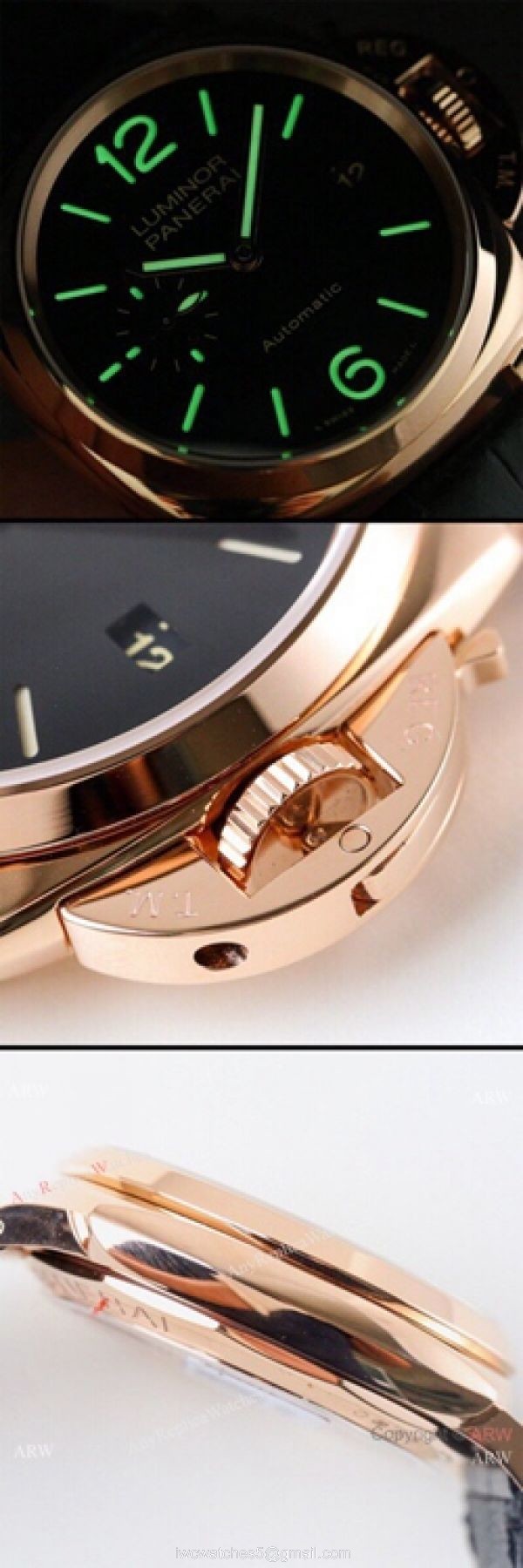 (VS) Best Copy Swiss Panerai Luminor Limited edition Rose Gold Men Watch 4