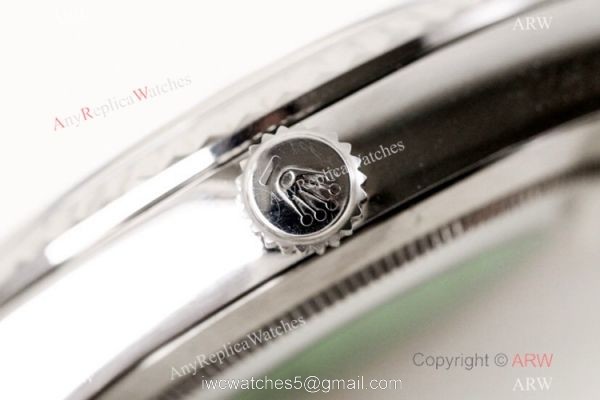 Swiss Replica Rolex Datejust N9 904L SS Silver Micro Dial Watch 39mm 4