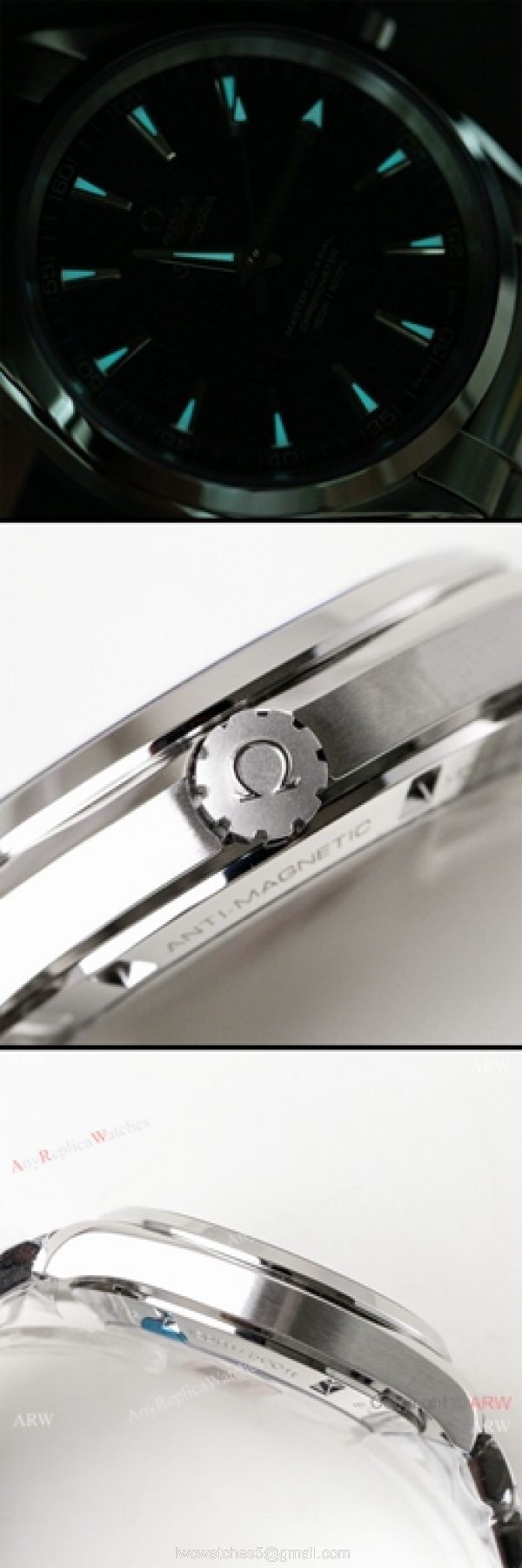 (VS)Swiss Grade Omega Seamaster Aqua Terra Copy 8500 watch Stainless Steel Blue Dial 4