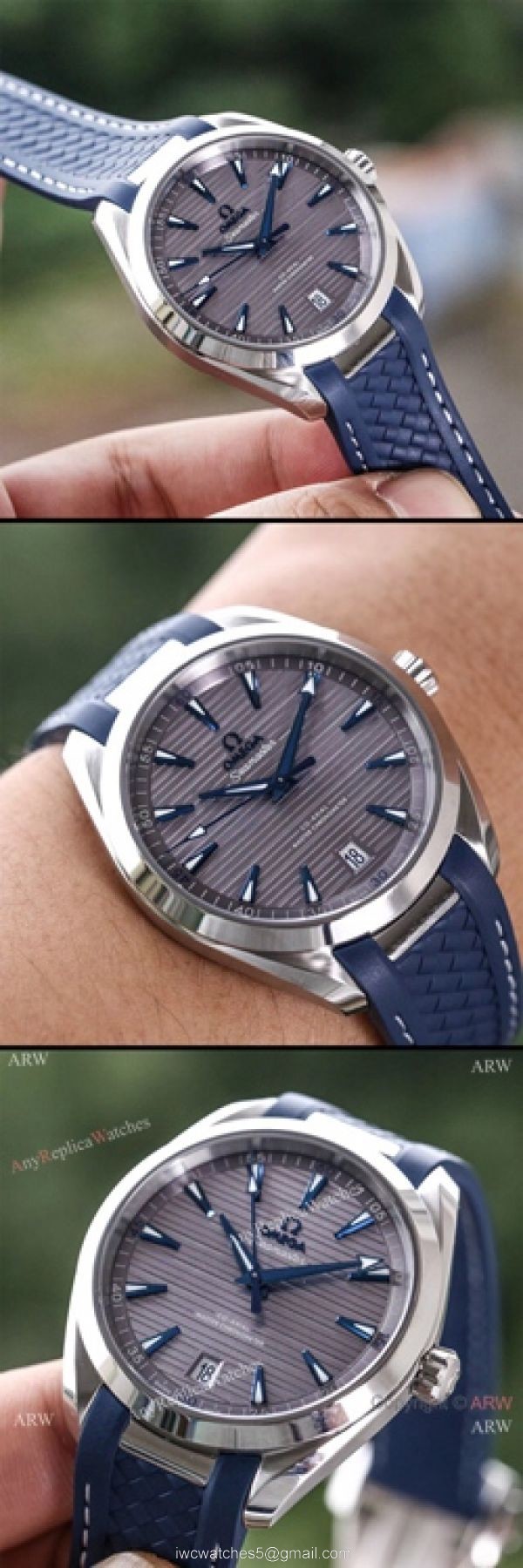 Swiss Grade 1 Omega Seamaster Aqua Terra Master 150m SS Gray Dial VSF 8900 Watch 4
