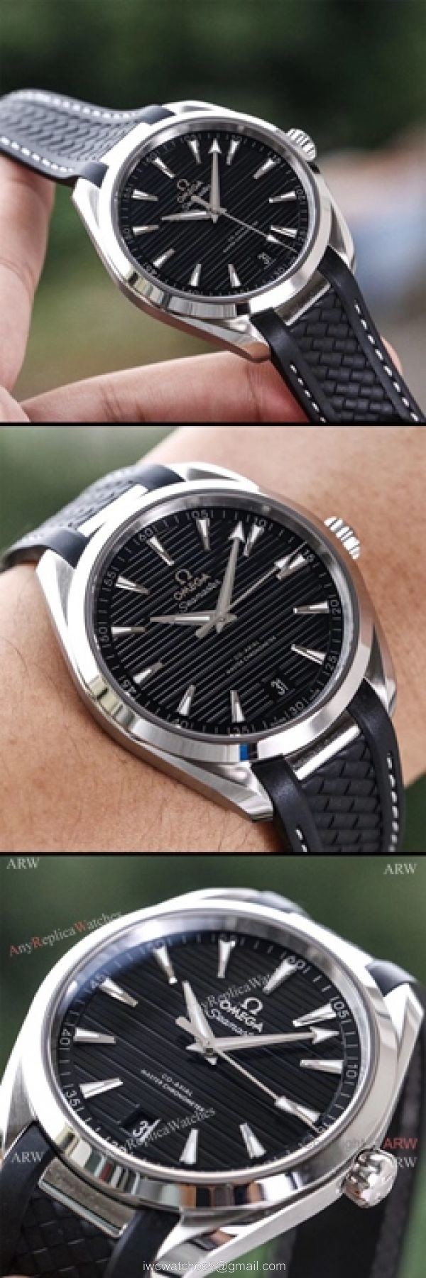 (VSF) Swiss Omega Seamaster Aqua Terra Copy Watch Black Face Watch 41mm 4