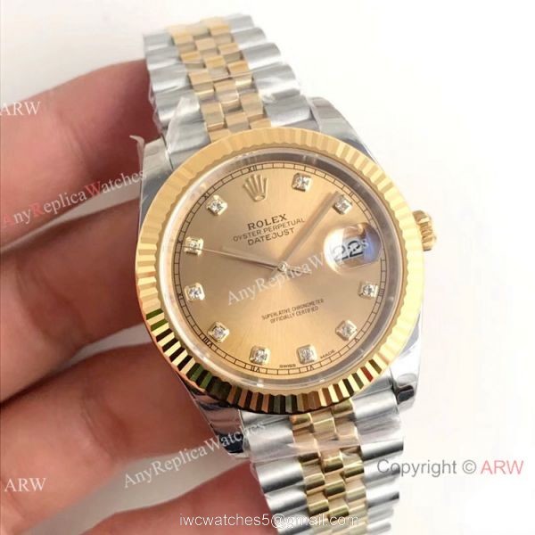 (EW) Rolex 3235 Datejust II Two-Tone Diamond Watches Rolex Grade 1 4