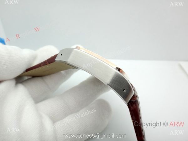 Swiss Replica Cartier Santos de 2-Tone Rose Gold Automatic Watch 4