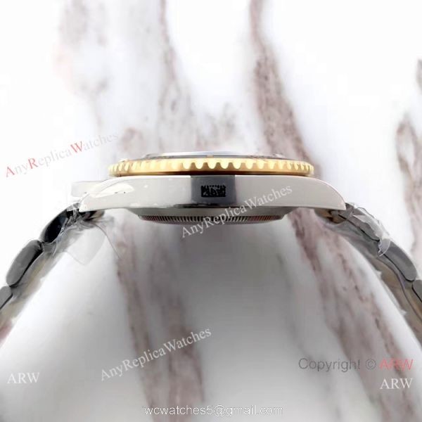 Best Replica Rolex Submariner EW Factory 3135 Two Tone Diamond Watch 4