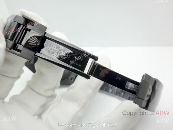 All Black Rolex Replica GMT-MASTER II Watch Pepsi Ceramic Bezel 4