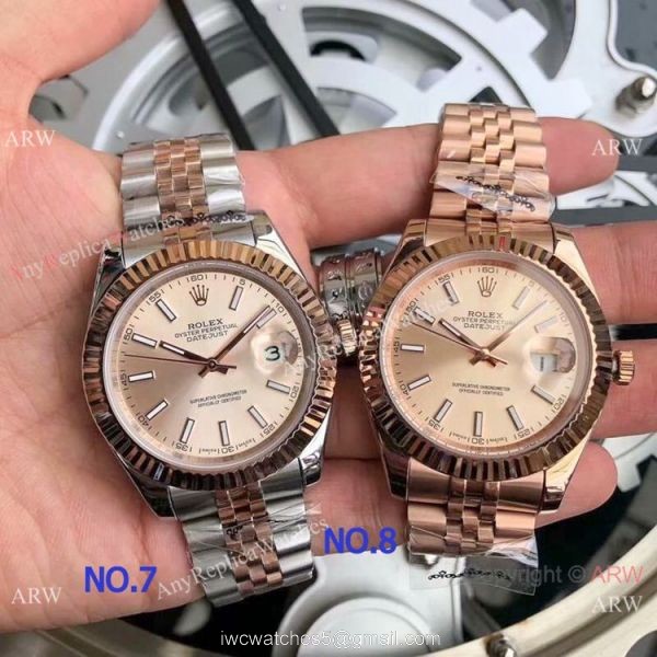 Fake Rolex Oyster Perpetual Datejust Yellow Gold Men 40mm Watch 4