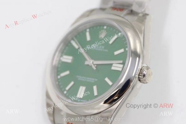 (EW) New Rolex Oyster Perpetual 41 With Green Dial Swiss 3230 Replica Watches 4