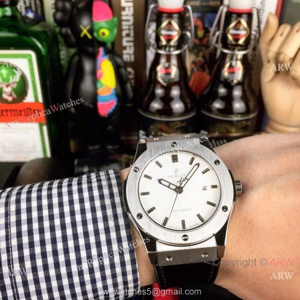 AAA Copy Hublot Classic Fusion Automatic Watches Green version 4