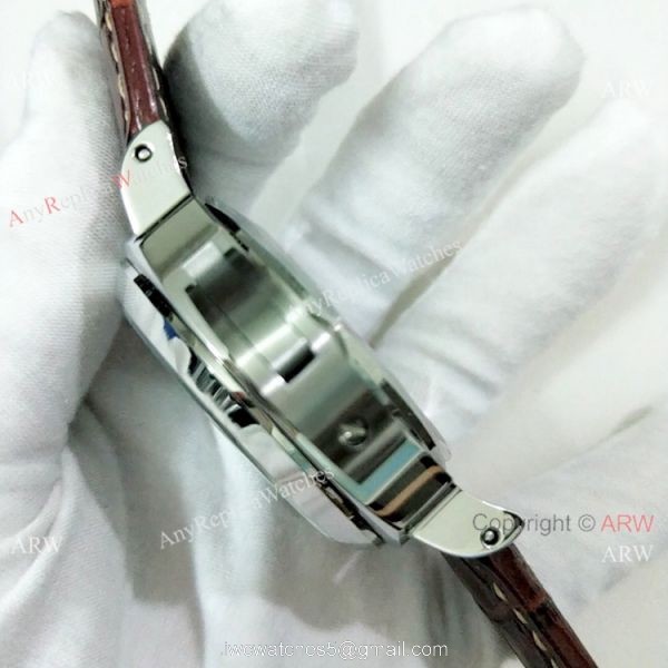 Fake Panerai Luminor GMT PAM00088 Watch Ss Brown Leather Band 4