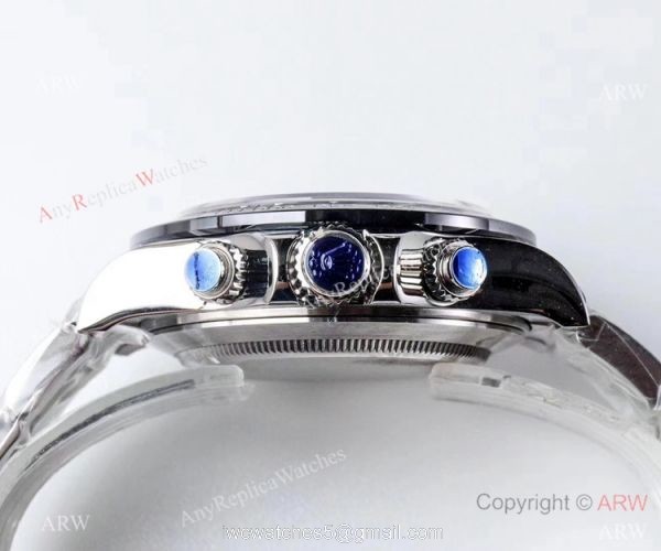 1:1 Best Replica Rolex Daytona Swiss 4130 JH Factory Watch SS Blue or Grey Dial 4