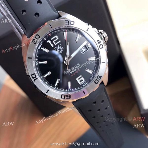 Swiss Grade Replica Tag Heuer F1 Calibre 5 Black Dial Watch 2019 New 4