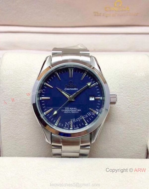 Copy Omega Seamaster Gauss Stainless Steel Black Dial Watch 39mm 4