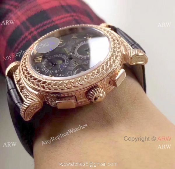 Buy Replica Patek Philippe Grandmaster Chime Men Watch Rose Gold Black Dial 4