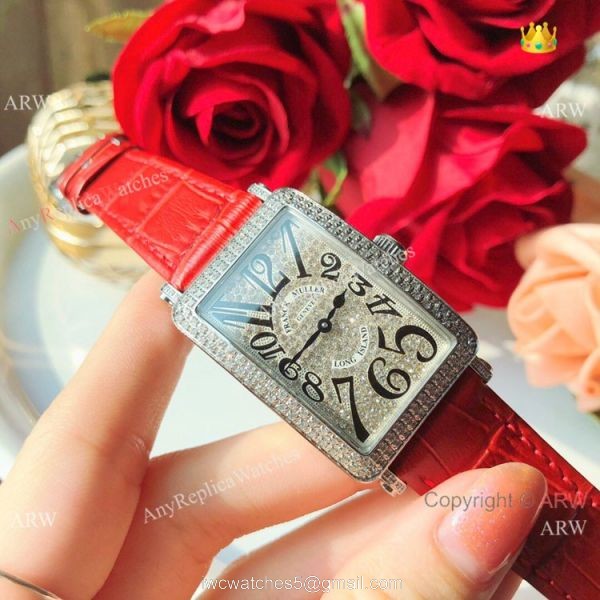 New Copy Franck Muller Long Island Ss Iced Out Diamond Watch 26mm 4