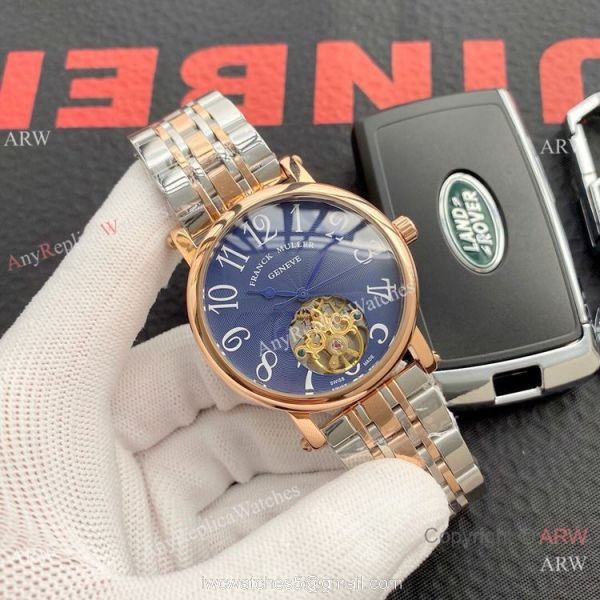 Copy Franck Muller Geneve Tourbillon Men Watch Stainless Steel 4