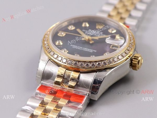 (TW) Swiss Copy Rolex Datejust 31 ETA2836-2 Watch Purple Mother Of Pearl 4