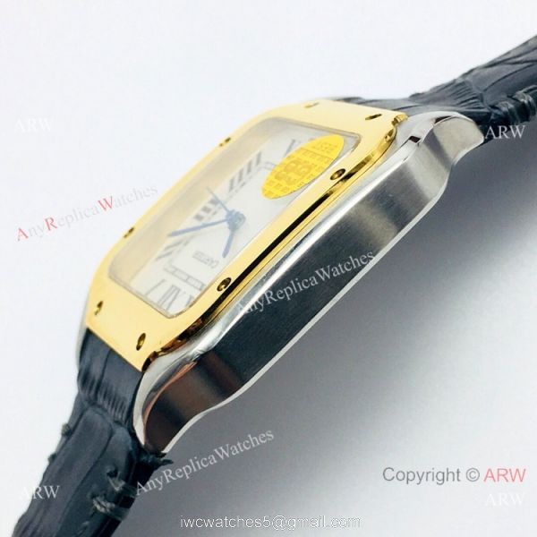 (GB) Swiss Copy Cartier Santos 2-Tone Mens Watch 2019 New 4