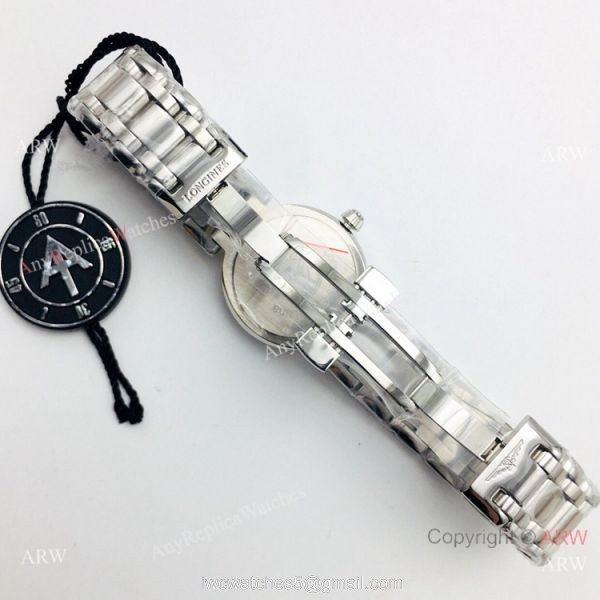 (VS) Swiss Grade Longines PrimaLuna Stainless Steel Ladies Watch 4