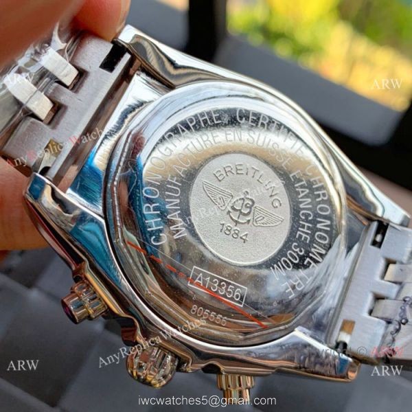 Top AAA Replica Breitling Chronomat Chronograph Watches Ss Chocolate Face 4