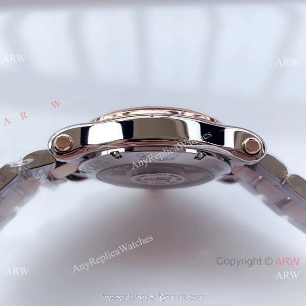 YF Factory Replica Chopard HAPPY SPORT Ladies Watch Two Tone Rose Gold 4